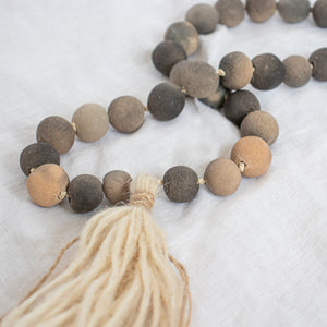 Pit-Fired Clay Beads | Mixed Smoke