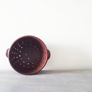 Pit Fired Clay Colander